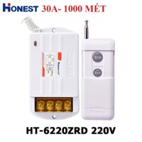 Bộ công tắc điều khiển từ xa bật tắt máy bơm nước công suất lớn 30A 3000W khoảng cách 1KM 1000 mét HONEST HT-6220ZRD