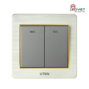 Bộ công tắc đôi 1 chiều Uten V6.0GK21