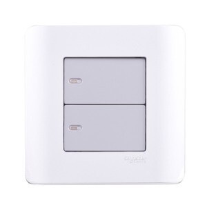 Bộ công tắc đôi 1 chiều Zencelo Schneider E8432_1_SA_G19