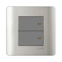 Bộ công tắc đôi 1 chiều Zencelo Schneider E8432_1_SA_G19