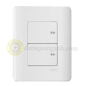 Bộ công tắc đôi 2 chiều Zencelo Schneider E8432_2_G19