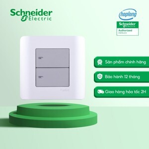 Bộ công tắc đôi 2 chiều Zencelo Schneider E8432_2_SA_G19
