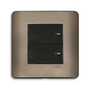Bộ công tắc đôi 2 chiều Zencelo Schneider E8432_2_SZ_G19