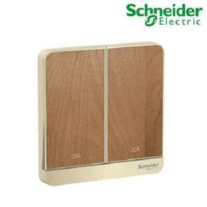 Bộ công tắc đôi 2 cực 20A Schneider E8332D20N_WD