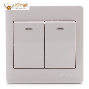 Bộ công tắc đôi hai chiều Simon 51022BD