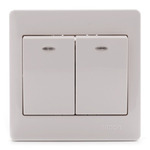 Bộ công tắc đôi hai chiều Simon 51022BD