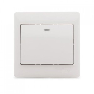 Bộ công tắc đơn 2 chiều 2 cực có đèn LED xanh Simon Series 50 52024BD