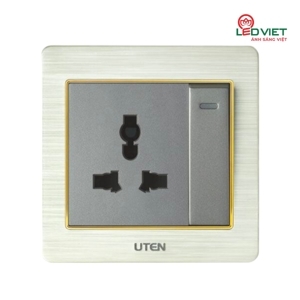Bộ công tắc đơn 2 chiều và ổ cắm 3 chấu V6.0GK12Z13/N