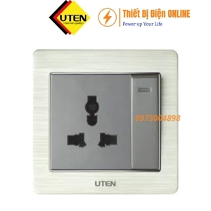 Bộ công tắc đơn 2 chiều và ổ cắm 3 chấu V6.0GK12Z13/N