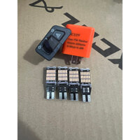 Bộ Công Tắc Haza 34mm + Chíp Điện Tử + 4 Bóng T15 Các Màu