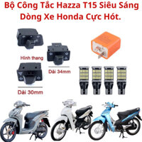 Bộ Công Tắc Hazza Kèm 4 Bóng T15 Siêu Sáng Dòng Xe Honda Cực Chất.