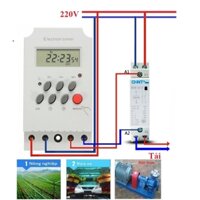 Bộ Công tắc hẹn giờ KG316T-II + Và khởi động từ CHINT 25A Công suất lớn 4500W