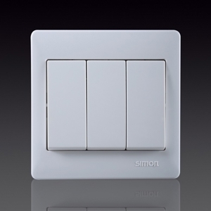 Bộ công tắc nút nhấn ba có đèn Led Simon 51033BF