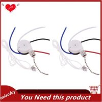 Bộ công tắc quạt trần 2X 3 tốc độ 4 dây, Công tắc điều khiển tốc độ công tắc quạt, Công tắc dây kéo ZE-208S có dây bạc