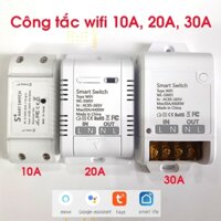 Bộ công tắc thông minh wifi PHIÊN BẢN TIẾNG VIỆT SmartLife Tuya 10A 20A 30A