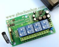 Bộ công tắc thu sóng RF học lệnh 4 Kênh tần số 315mHz AC 85~260V
