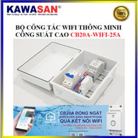 Bộ Công Tắc Wifi Thông Minh Công Suất Cao CB20A-WIFI-25A, điều khiển bật/tắt thiết bị qua wifi