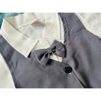 Bộ công tử cộc tay có thắt nơ, đồ bộ body Bé trai chơi Tết, đi học chất cotton cho trẻ từ 3 kg - 25 kg