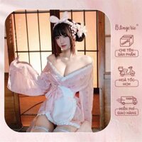 Bộ Copslay Kimono Nữ Tính Sexy (Kèm tất) - B.Lingerie