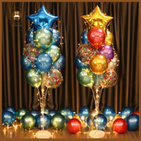 Bộ cột bóng bay Wilitto Thân thiện với môi trường Bóng bay cao su đầy màu sắc Chân đế cột cho lễ khai mạc đám cưới Bộ 2 đồ trang trí có thể tái sử dụng cho lễ kỷ niệm