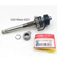 Bộ cốt nhông, trục giò đạp xe WAVE S110, RSX, Alpha 110... zin