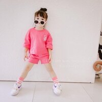 BỘ COTTON ÁO CHỮ QUẦN ĐÙI 3 MÀU CHO BÉ M9601