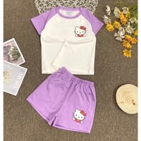 Bộ cotton bé gái Hello Kitty 2-9 tuổi 12-27kg