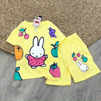 Bộ cotton cộc tay thỏ Rabbit vàng Disney (13-22kg)