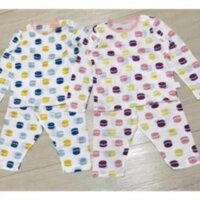 Bộ cotton giấy cho bé trai bé gái chất mềm hàng xuất Hàn-BD12