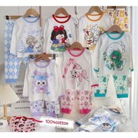 Bộ cotton giấy mềm mịn cho bé trai bé gái hàng quảng châu