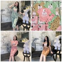 Bộ cotton nữ mặc nhà