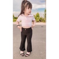 Bộ Croptop Quần Loe Back Dáng RS22501