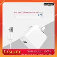 Bộ củ cáp sạc chính hãng Sendem C7 typeC, iphone,samsung, cốc sạc nhanh - Phụ kiện hàng đầu