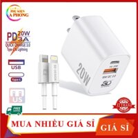 Bộ Củ Cáp Sạc Nhanh iPhone HG08 - L10 Chuẩn PD 20W Chính hãng SD Design Bảo hành 12 tháng
