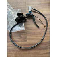 Bộ củ dầu trên củ dầu dưới kèm dây dầu phanh đĩa trước xe điện Xmen - ốc dầu 10 ( Tay phanh độ mạ titan cực đẹp )