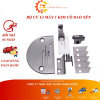 Bộ cự ly máy may 1 kim có dao cắt biên