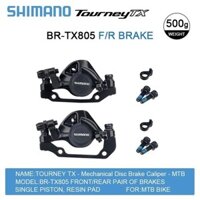 Bộ củ phanh đĩa cơ xe đạp thể thao SHIMANO TX805, Củ phanh đĩa Shimano Tourney TX-805