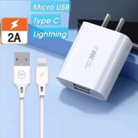 BỘ CU SẠC HỖ TRỢ SẠC NHANH CỦ SẠC  DÂY MAXSPEED WEKOME WP-U56 HÀNG CHÍNH HÃNG - Sạc thường 10W u56 - Củ sạc