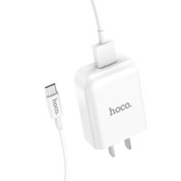 Bộ Củ Sạc Kèm Cáp Sạc Micro Hoco C49  Tặng Kèm 01 Ghế Đỡ Điện Thoại Đa Năng T2 - Hàng Chính Hãng - Trắng