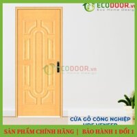 Bộ CỬA GỖ HDF VENEER 019 SOI-ECD  (Bao Gồm: Khung, Cánh, Nẹp) Mẫu Đẹp, Siêu Bền - Ecodoor