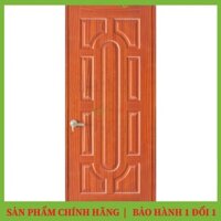 Bộ CỬA GỖ HDF VENEER 19-SAPELE.-ECD (Bao Gồm: Khung, Cánh, Nẹp) Cao Cấp - Ecodoor