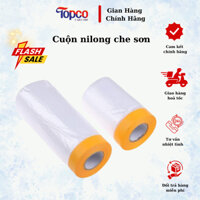 "Bộ cuộn nilon che sơn, màng bảo vệ khi phun sơn ô tô, che nền tường nhà, kích thước 110cm x 25m"