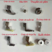 Bộ CV máy may CN: CV Nhún, CV cuốn lai, CV mí,CV tra khóa hiện đại,CV 5li,Lò xo râu tôm,ốc thay chân vịt,1 thuyền 2 suốt