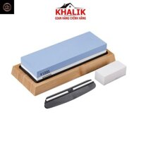 Bộ đá mài dao kéo 2 mặt KHALIK KATASIWA độ nhám mịn 1000 - 6000  loại cao cấp dành cho gia đình