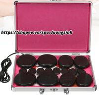 Bộ Đá Nóng 16 viên Massage Body Loại To Đẹp, Đá Nóng Massage Mặt, Đá Nóng Kẹp Chân