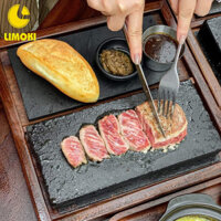 Bộ Đá Nướng Ăn Bò Beefsteak Tại Bàn Cho Nhà Hàng – Quán Ăn Cao Cấp