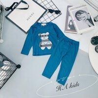 Bộ dài gấu thun lạnh cho bé 07-18kg