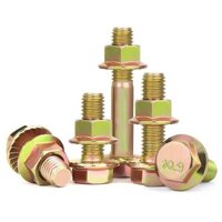 Bộ đai ốc vít mạ kẽm cường độ cao 10.9, bu lông lục giác ngoài M6M8M10M12mm J3DR