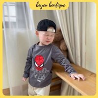 BỘ DÀI TAY ÁO PHÔNG NGƯỜI NHỆN XANH QUẦN BE CHO BÉ TRAI