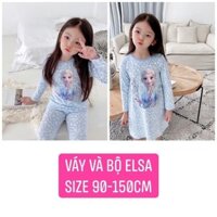 Bộ dài tay Elsa Frozen cho bé gái